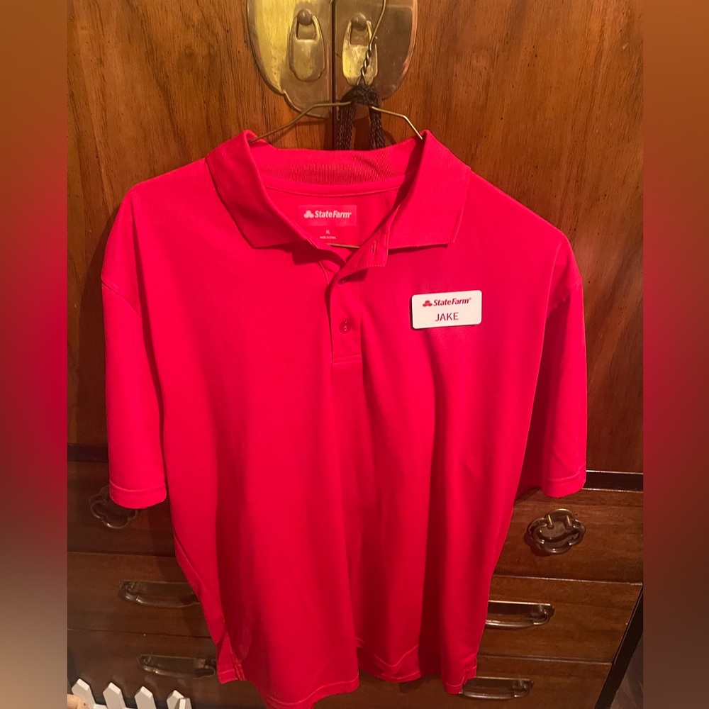 State Farm extra Large Jake red shirt